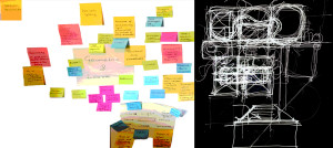 Khôra Gordon House storyboard and sketch